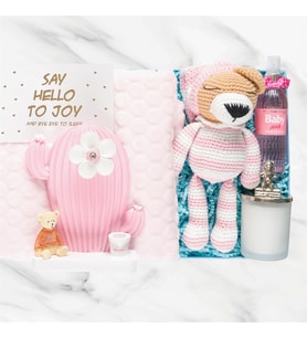 Pijamalı Ayıcık Kız Bebek Hediye Kutusu