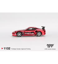 Mini GT BL 1132 Toyota Supra (A80) Top Secret GT-300 Top Secret Red Chrome 1/64 Model Araba