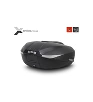 Motosiklet Arka Çanta Siyah Carbon Üç Kademeli Genişleyebilir Model Motor Arka Topcase 58lt