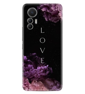 Xiaomi 12 Lite Kılıf Silikon Desen Özel Seri Love Flow 1664