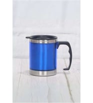 Mavi Renkli 450 ml Paslanmaz Çelik Termos – Kompakt ve Dayanıklı, Ergonomik