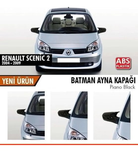 Renault Scenic Yarasa Ayna Kapağı Batman Parlak Siyah Piano Black