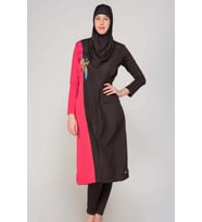 Alfasa 265 Taytlı Tam Kapalı Tesettür Mayo (Mürdüm)