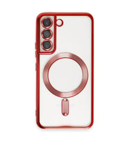 Samsung Galaxy S22 Kılıf Kross Magneticsafe Kapak - Kırmızı