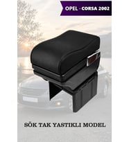 opel corsa 2002 kol dayama geniş model Siyah Yastıklı Lüks Deri
