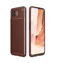 Oppo 73 Kılıf Esnek Soft Karbon Tasarım Legion Serisi (Kahverengi)