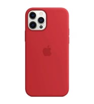 Apple iPhone 11 Pro Max Uyumlu Logolu Içi Kadife Altı Açık Lansman Kırmızı Silikon Kılıf