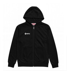 Kapüşonlu Tam Fermuarlı Sweatshirt LIBERTER SİYAH