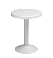 Omnipazar MT-GF401A Beyaz Medio Bahçe Balkon Sehpa Ø50 Cm