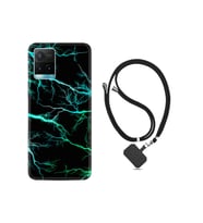Y33s Kılıf Ipli Boyun Askılı Desenli Silikon Green Thunder 1693
