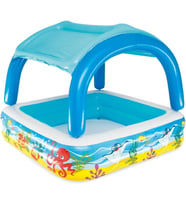 Bestway Gölgelikli Oyun Havuzu 1.40M X 1.40M X 1.14M (Çok Renkli)