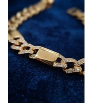 Xuping Kilit Model Gourmet 14K Gold Zincir Bileklik