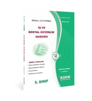 Egem Yayınları AÖF 3. Sınıf İş ve Sosyal Güvenlik Hukuku Bahar Dönemi 6. Yarıyıl Konu Anlatımlı Soru Bankası (Çok Renkli)