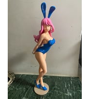 3D Baskı Anime Tavşan Kız Figürü - Oyuncu Odası ve Kitaplık Aksesuarı