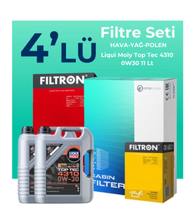 Filtron Ford Transit V363 2.0 Dizel Filtre Bakım Seti Liqui Moly Motor Yağlı (2014-2024) 4 Lü