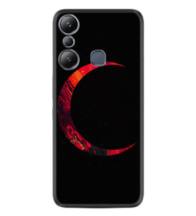 Infınix Hot 20i Kılıf Silikon Desen Özel Seri Red Moons 1747