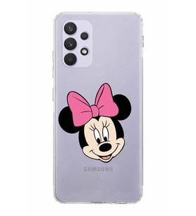 Samsung Galaxy A33  Kamera Korumalı  Kapak Minnie Mouse Tasarımlı  Şeffaf Kılıf