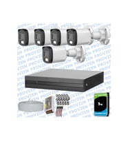 Provzen Dahua 5 Kameralı Full HD Fullcolor Mikrofonlu Güvenlik Kamerası