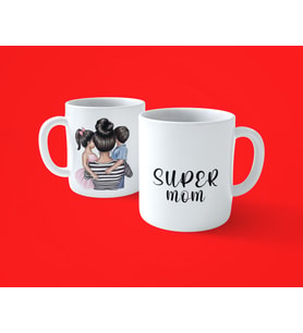 Super Mom Süper Annelere Özel Baskılı Kupa Bardak