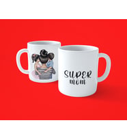 Super Mom Süper Annelere Özel Baskılı Kupa Bardak