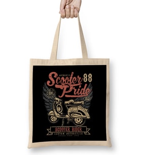 Retro Scooter Pride 1988 Bez Çanta Uzun Saplı