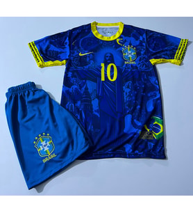 B.r.e.z.i.l.y.a.neymar Milli Takım Lacivert Çocuk Forması 22/23 Sezon 2'li Set Forma+Şort