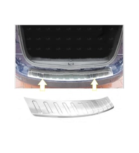 Dacia Lodgy Krom Arka Tampon Üstü Koruma 2012 üzeri P. Çelik