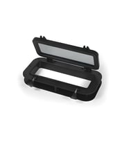LUMBOZ İÇTEN MONTAJ DİKDÖRTGEN SİYAH 40x20cm