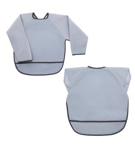 Miniboni Uzun Kol Önlük - Kısa Kol Önlük Seti - Grey