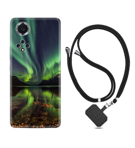 Huawei Nova Y70 Y90 Nova 9 SE  Kılıf Boyun Askılı Silikon Kuzey Işıkları 1327
