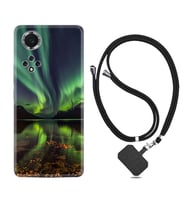Huawei Nova Y70 Y90 Nova 9 SE  Kılıf Boyun Askılı Silikon Kuzey Işıkları 1327