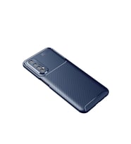 Realme 7 Kılıf Auto Fus Karbon Kapak - Lacivert