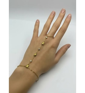 Çelik Gold Taşlı Tasarım Şahmeran - 26shm34