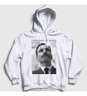 Presmono Unisex Beyaz Sinner Film There Will Be Blood Kapüşonlu Sweatshirt 255388tt