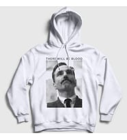 Presmono Unisex Beyaz Sinner Film There Will Be Blood Kapüşonlu Sweatshirt 255388tt