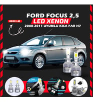 Ford Focus 2.5 2008-2011 Kısa Far Uyumlu Şimşek Etkili Led Xenon Performance Series H7