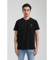 Bisiklet Yaka Siyah Slim Fit Basic T-shirt 22.01.T3.001