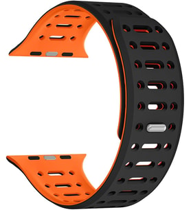 Apple ile uyumlu Watch Ultra 1/2/3 49mm Kordon Renkli 3Delikli Esnek Silikon Strap 124