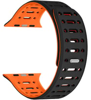 Apple ile uyumlu Watch Ultra 1/2/3 49mm Kordon Renkli 3Delikli Esnek Silikon Strap 124