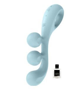 Tri Ball 2 Light Blue Güçlü Titreşimli 3 Motorlu G-spot Vibratör+Jel