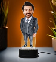 Doğum Günü Hediyesi,Sevgiliye Hediye, Kişiye Özel Fotoğraflı Abi Karikatür 3D Led Lamba (Beyaz)