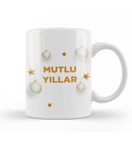 Yeni Yıl Hediyesi Mutlu Yıllar 03 Kupa Bardak Porselen