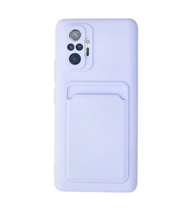 Xiaomi Redmi Note 10 Pro Kılıf Kelvin Kartvizitli Silikon - Lila