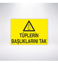 Tüplerin Başlıklarını Tak 21x28 Arkası Yapışkanlı Levha