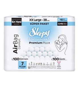 Sleepy Airbag Comfort Bebek Bezi 7 No XXL 28 li Paket