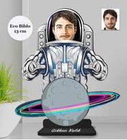 Kişiye Özel Astronot Erkek Ahşap Eco Biblo -2
