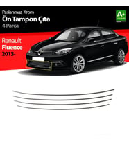 Renault Fluence Uyumlu Krom Ön Tampon Çıtası 4 Parça. 2013 Üzeri Makyajlı (Karışık)