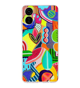 PrintiFy Tecno Camon 19 Neo ile Uyumlu Retro Color 6  Kamera Korumalı Şeffaf  Kılıf