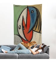 Joan Miro - Gerçeküstü Soyut Duvar Örtüsü-7416