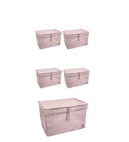 Düzenleyici Kutu Organizer Cırtlı Saklama Hurç Maxi Boy 30cm X 40cm X 50cm (5 Adet)